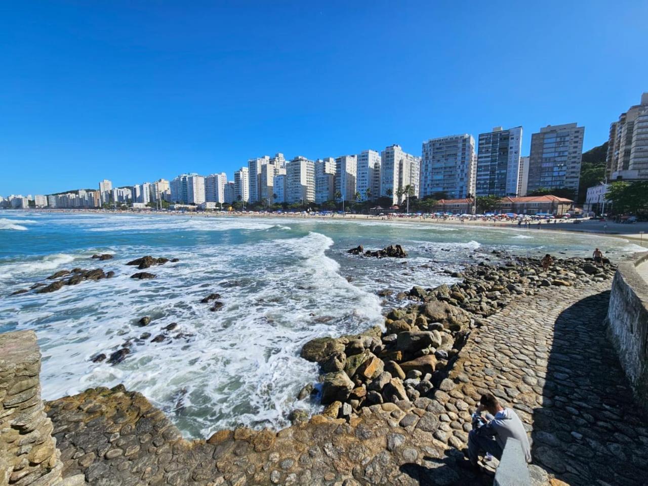Frente Mar! Apartamento Top, Experiencia Unica! Guaruja Exterior photo